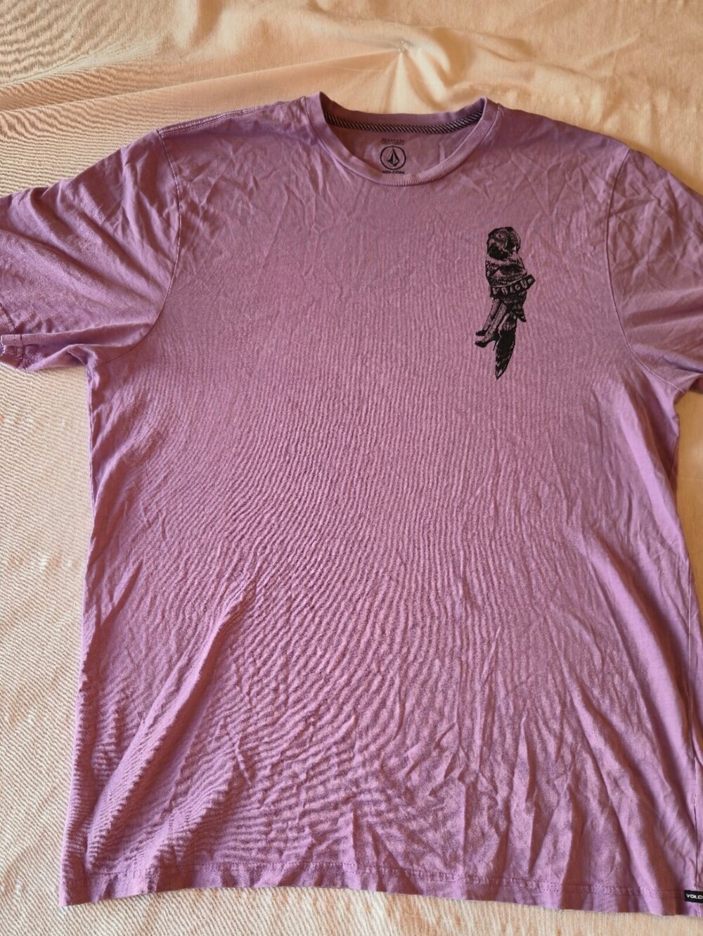 Volcom Modern Fit Purple Graphic T-Shirt XXL